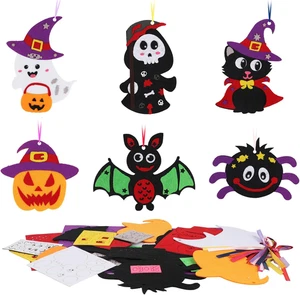 12 Pcs Halloween Craft Kit, Make Your Own Foam Stickers Arts and Crafts DIY for - Picture 1 of 7
