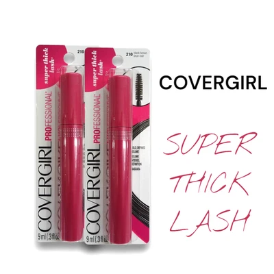 COVERGIRL Professional Super Thick Lash 210 Black Brown Mascara LOT OF 2 - Image 1 of 3