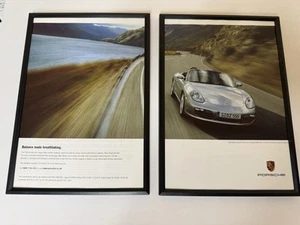 GERAHMT Original Porsche Boxster S 987 Magazin Werbung Poster Man Cave Retro - Bild 1 von 3