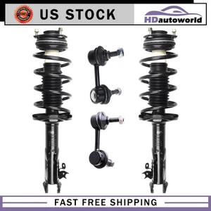 Front Strut Spring Assemblies w/ Sway Bar Links for 2006-2011 Honda Civic Coupe - Picture 1 of 6