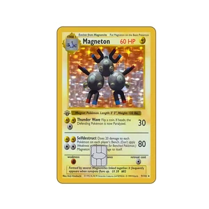 Magneton Pokémon Debit Credit Card Skin - Small Chip - Holographic - Picture 1 of 5