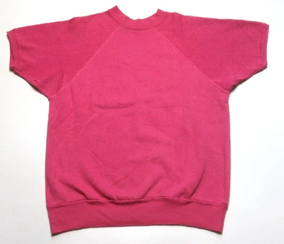 Винтажная толстовка с коротким рукавом простая пустая розовая - Изображение 1 из 2