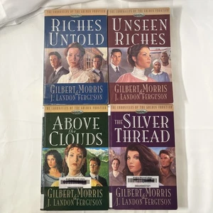 Complete Set Lot of 4 Chronicles of Golden Frontier by Gilbert Morris Ex-Library - Picture 1 of 20