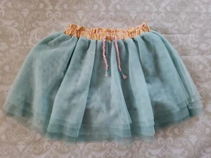 Matilda Jane 6 Girl Just Imagine Misty Blue Tulle Skirt Skort *Defect* - Picture 1 of 5