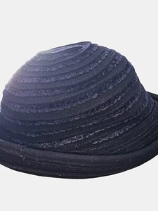 Vintage Jennifer Moore Mütze blau Wolle Made in Italy  - Bild 1 von 6