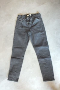 Top Shop Damen Jamie Petite Jeans schwarz W26 L28 mit Schnürung - Bild 1 von 4