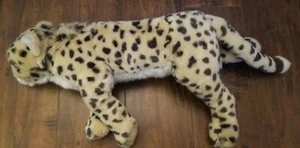 FAO Schwarz Realistic Cheetah Plush Stuffed Animal Jungle Cat Leopard  - Picture 1 of 6