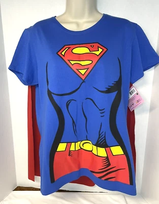 DC Comics Super Girl костюм / пижамы со съемным плащом новый с ярлыками - Изображение 1 из 4