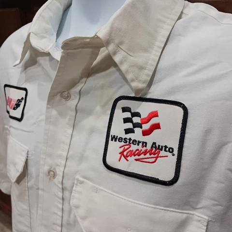 Western Auto Darrell Waltrip Inc DWI Team Issued Large Shop Shirt NASCAR Racing Cover