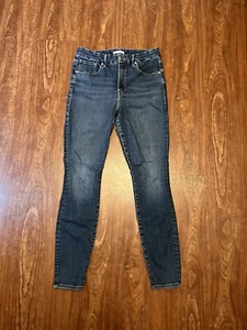 Good American Jeans Women 12/31 Good Legs Crop Skinny Destroyed Pockets Blue345 - Picture 1 of 8
