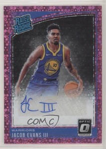 2018-19 Panini Donruss Optic Rated /20 Jacob Evans III #178 Rookie Auto RC
