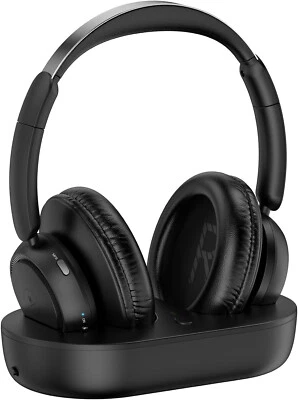 Funkkopfhörer für Fernseher kabellose TV Kopfhörer mit Ladestation Senioren - Bild 1 von 4