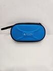 Sony Playstation Ps Vita Blue Shell Carrying Case Game Storage Official