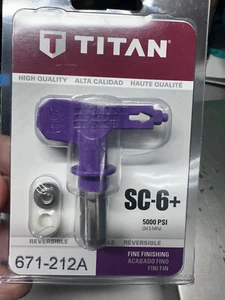 Titan Wagner 671-212 5000 PSI SC-6+ Synergy Fine Finish Tip NEW 671-212A - Picture 1 of 1
