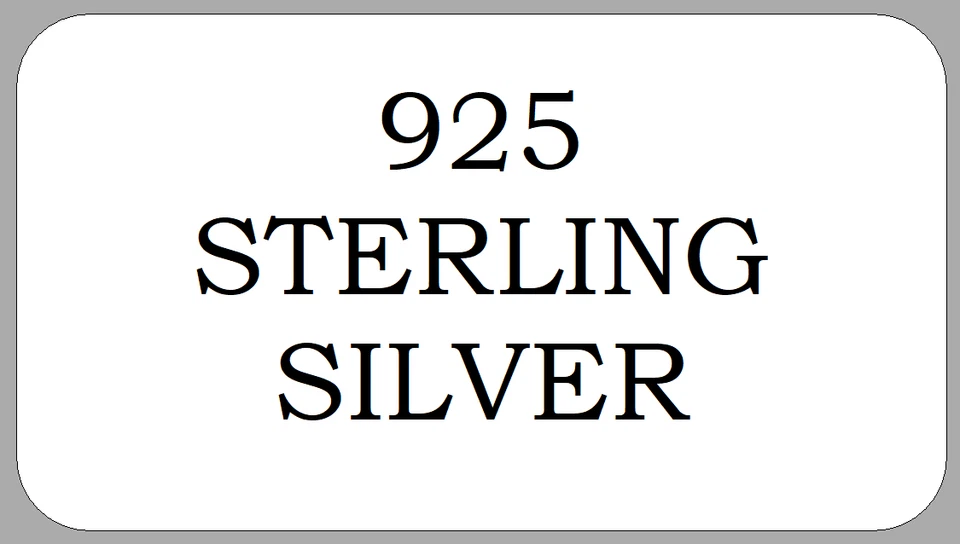 THE LITTLE LABEL COMPANY 925 Sterling Silver Stickers Handmade Jewellery Box Sticky Labels