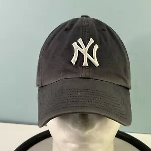 New York Yankees Hat YOUTH Adjustable Unstructured Baseball Cap Faded Navy - Picture 1 of 9
