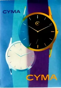 Original vintage poster CYMA CLASSIC SWISS WATCH 1958 - Picture 1 of 1