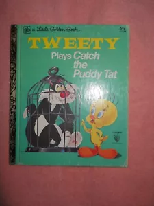 *Vintage~ 1981 ~Tweety Plays Catch the Puddy Tat (Little Golden Book) Hardcover. - Picture 1 of 2