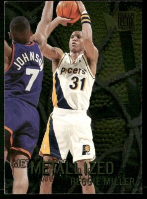 1996-97 Metal Metallized Reggie Miller #129 *B* - Image 1 of 2