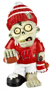 Figura de zombies coleccionable del equipo temático de 10" de los tejones de Wisconsin de la NCAA - Imagen 1 de 1