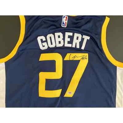 Camiseta deportiva firmada por Rudy Gobert Utah Jazz certificado de autenticidad PSA/DNA Foto 1 de 4