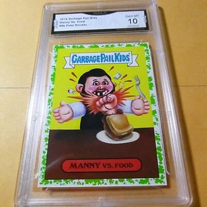MANNY VS. FOOD 2016 GARBAGE PAIL KIDS FOOD TV SERIES STICKER PUKE # 8B GRADED 10 - Picture 1 of 2