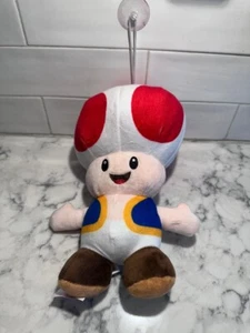 Nintendo Super Mario Toad red teddy Mushroom Kingdom plush video games - Picture 1 of 3