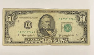 1950 D Ohio 50$ dollar bill #8 - Picture 1 of 2