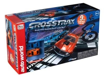 Auto World CrossTrax Road Course 9' HO Slot Car Set - SRS351 Foto 1 de 4