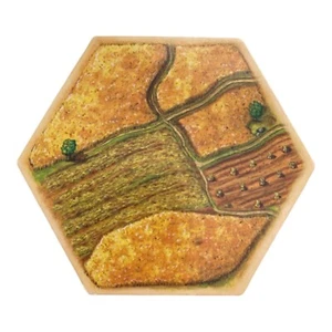 The Settlers of Catan #3061 4th Edition Terrain Hex Tile Replacement Fields 2of4 - Picture 1 of 1