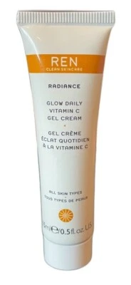 Crema en gel diaria de vitamina C REN Clean Skincare Radiance Glow 0,5 oz 15 ml tamaño de viaje Foto 1 de 2