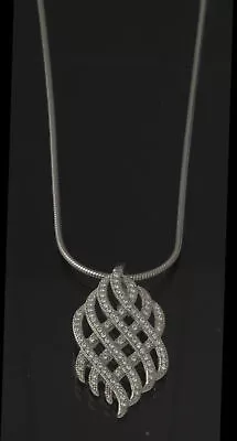 Bersani Ogito Anhänger Zirkonia und Kette echt Silber 925/- Mikro-Pave´ Sterling - Bild 1 von 2