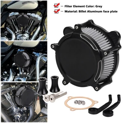 Filtro de entrada de limpador de ar para Harley Touring Road King Street Glide FLHX 08-16 - Imagem 1 de 4