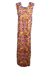 Boho Womens Maternity Dress Cotton Nighty Gown Sleepwear Nightwear Housedress L