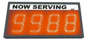 4 Digit LED Number Display, 6" High Digits (TAKE A NUMBER SYSTEM) - Picture 1 of 3
