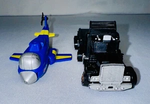1984 Remco Zybots 2 Stück - blauer Hubschrauber & Sattelzug - Bild 1 von 6