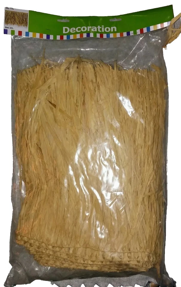 Guirnalda de paja.  Nuevo en paquete.  Decoraciones de fiesta.  24' Pies.  Sellado.   Foto 1 de 2