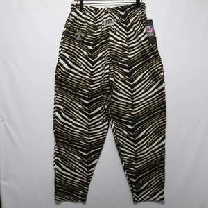 Zubaz New Orleans Saints NFL Men's Zebra Left Hip Logo Lounge Pant Size Large - Picture 1 of 6