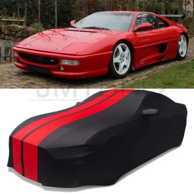 Cubierta de coche interior satinada suave elástica a prueba de arañazos a prueba de polvo personalizada para Ferrari F355 Foto 1 de 4