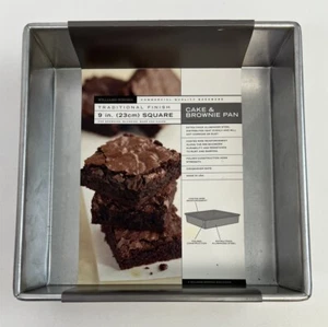 William Sonoma kommerzielle Qualität Backgeschirr 9 Zoll quadratische Brownie Kuchenpfanne - Bild 1 von 3