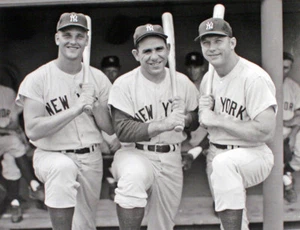 New York Yankees Mickey Mantle, Roger Maris, & Yogi Berra 8x10 Photograph Poster - Picture 1 of 3