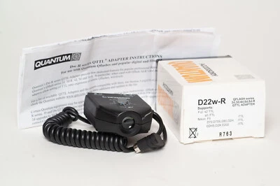 Tested Exc w box Quantum QFlash QTTL Adapter D22w-R for Nikon D22WR D-22w-R - Image 1 of 4