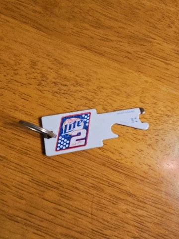 Miller Lite, #2, Rusty Wallace, Beer Bottle Opener-Keychain Cover