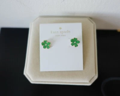 Pendientes Kate Spade Flor Verde. Nuevo Foto 1 de 4