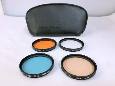 🟢TOP MINT🟢 Kenko 49mm Set of 4 Lens Filter from Japan - Image 1 of 3