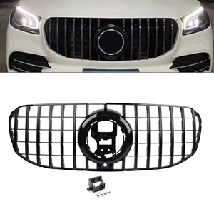 Front Bumper Radiator Hood Black Grille For Benz GLS Class X167 2020-2024 US - Picture 1 of 15