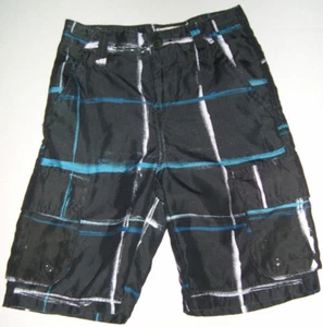 OP OCEAN PACIFIC BOYS Black Color BOARD SHORTS SWIM TRUNKS SIZE 18 NEW - Picture 1 of 1