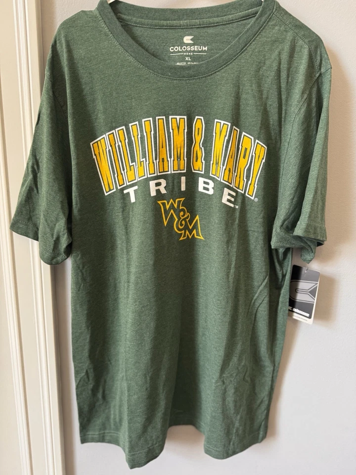 Colosseum Men's William & Mary Tribe Shirt Size XL  NEW - Image 1 of 3