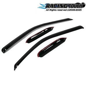 Deflector de visera JDM 4 piezas protector de lluvia fuera de canal para Toyota Yaris Hatchback 05-10 - Imagen 1 de 6