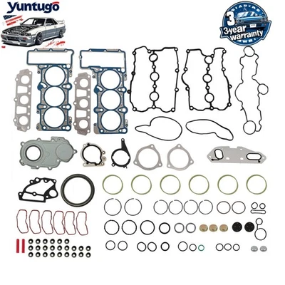 For 3.0T Audi A6 S5 Q5 Q7 US 3.0TFSI Engine Gasket Seals Kit Set w/ Head Bolts Foto 1 de 4